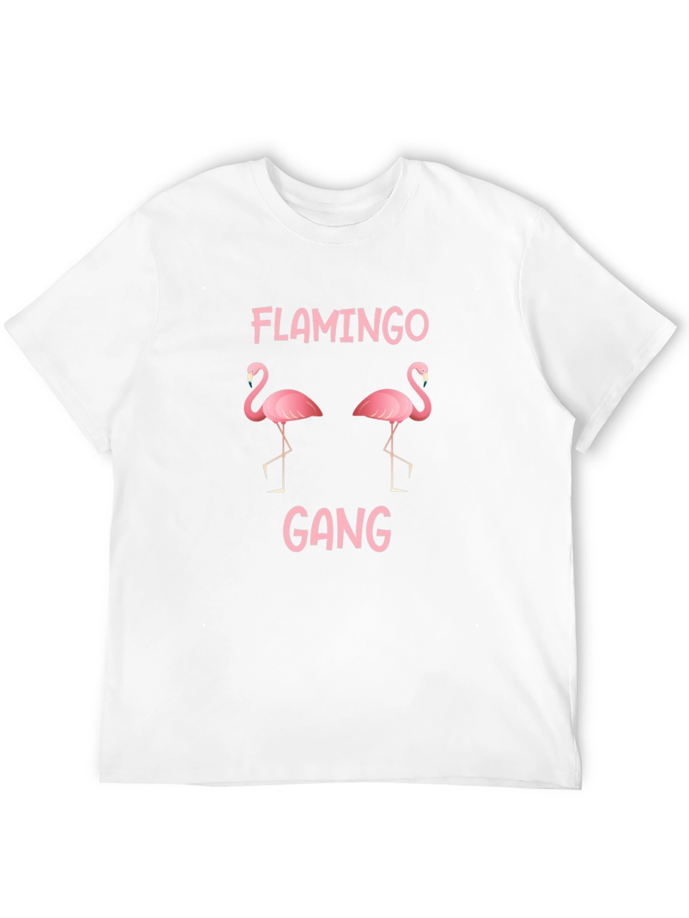 Flamingo Gang Black Graphic Tee Shirt