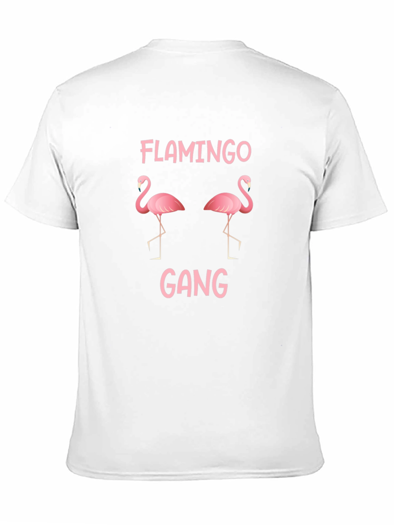 Flamingo Gang Black Graphic Tee Shirt