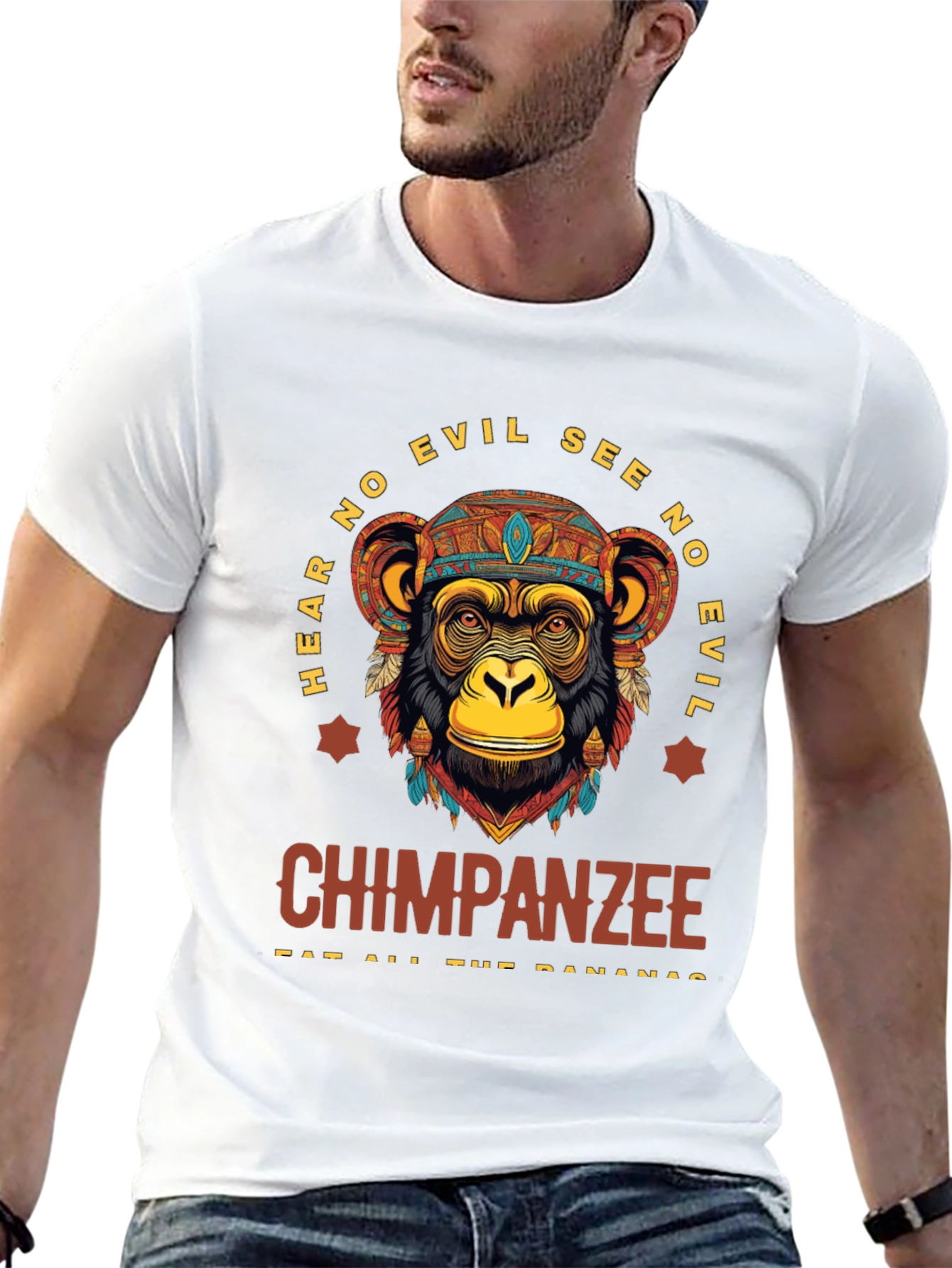 Chimpanzee Hear No Evil T-Shirt