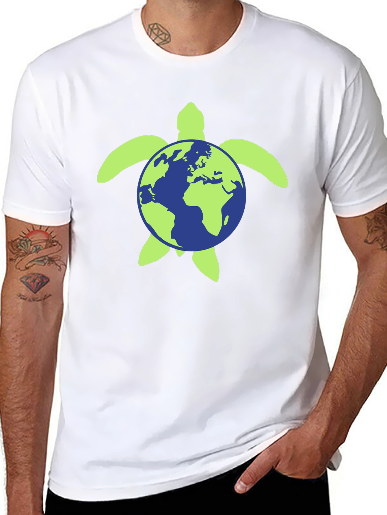 Earth Turtle Graphic Tee - Save the Planet!