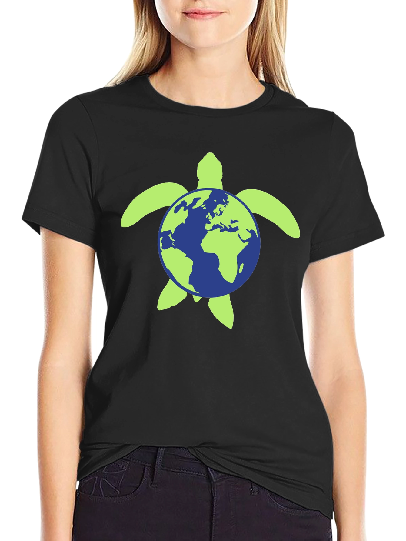 Earth Turtle Graphic Tee - Save the Planet!