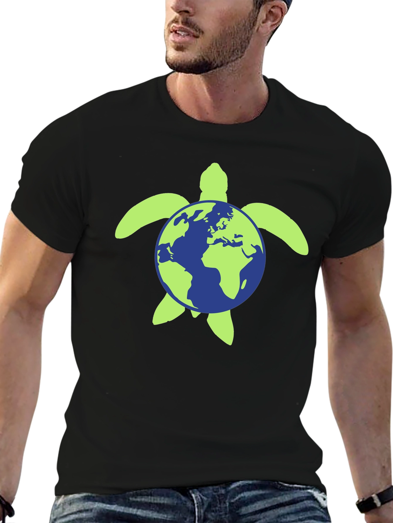 Earth Turtle Graphic Tee - Save the Planet!
