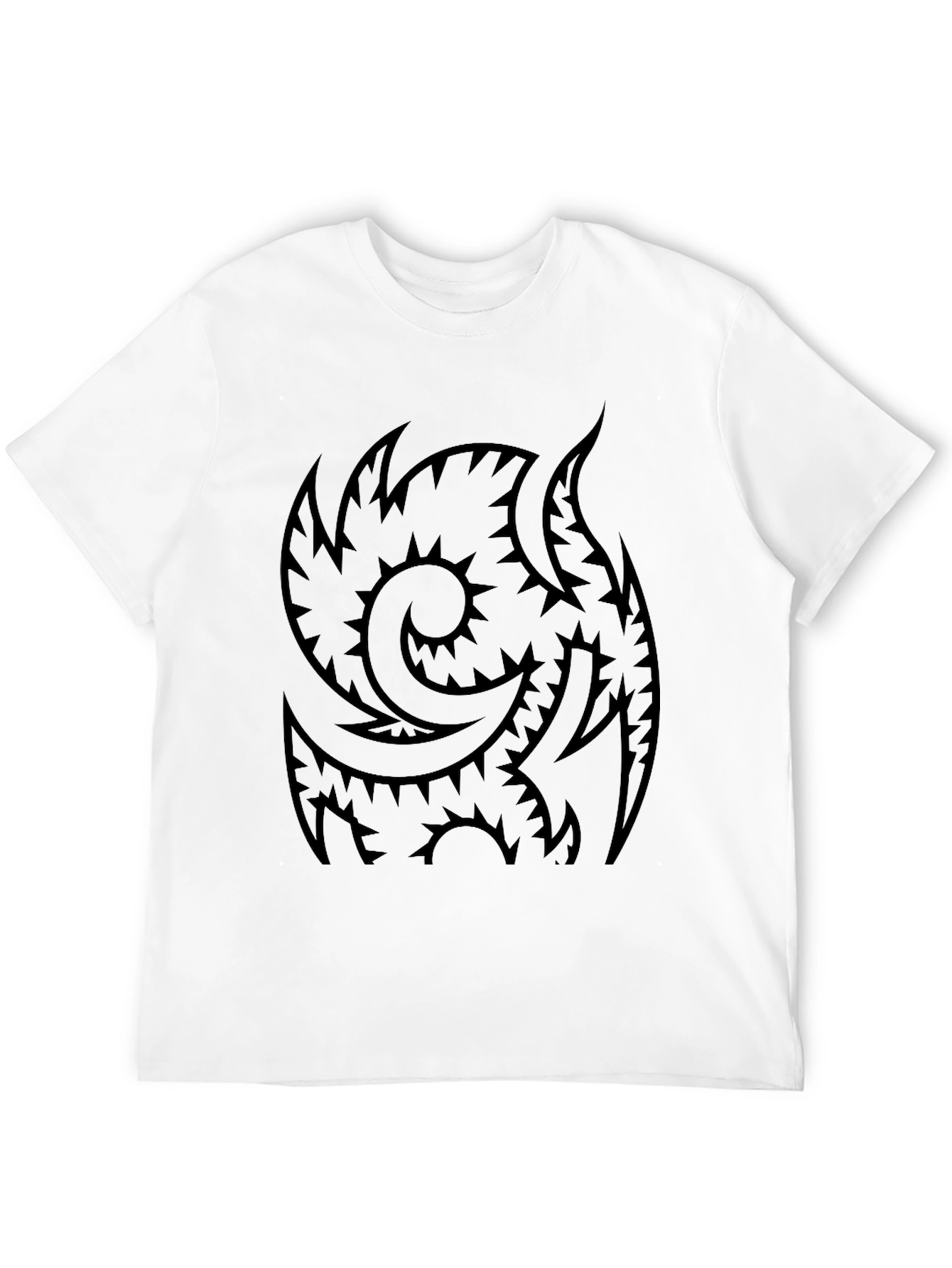 Tribal Tattoo Graphic Black T-Shirt