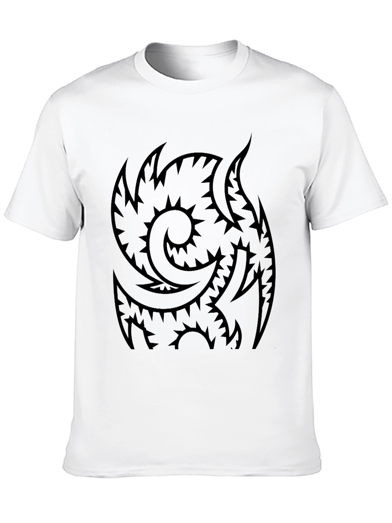 Tribal Tattoo Graphic Black T-Shirt
