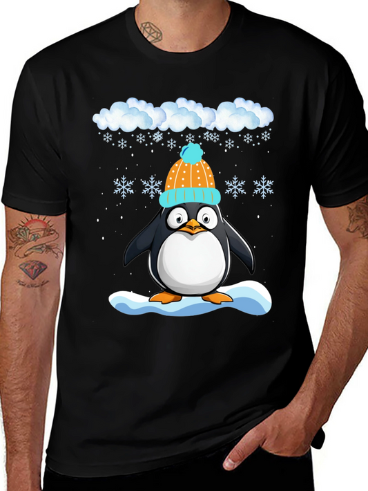 Winter Penguin T-Shirt - Cute Holiday Apparel