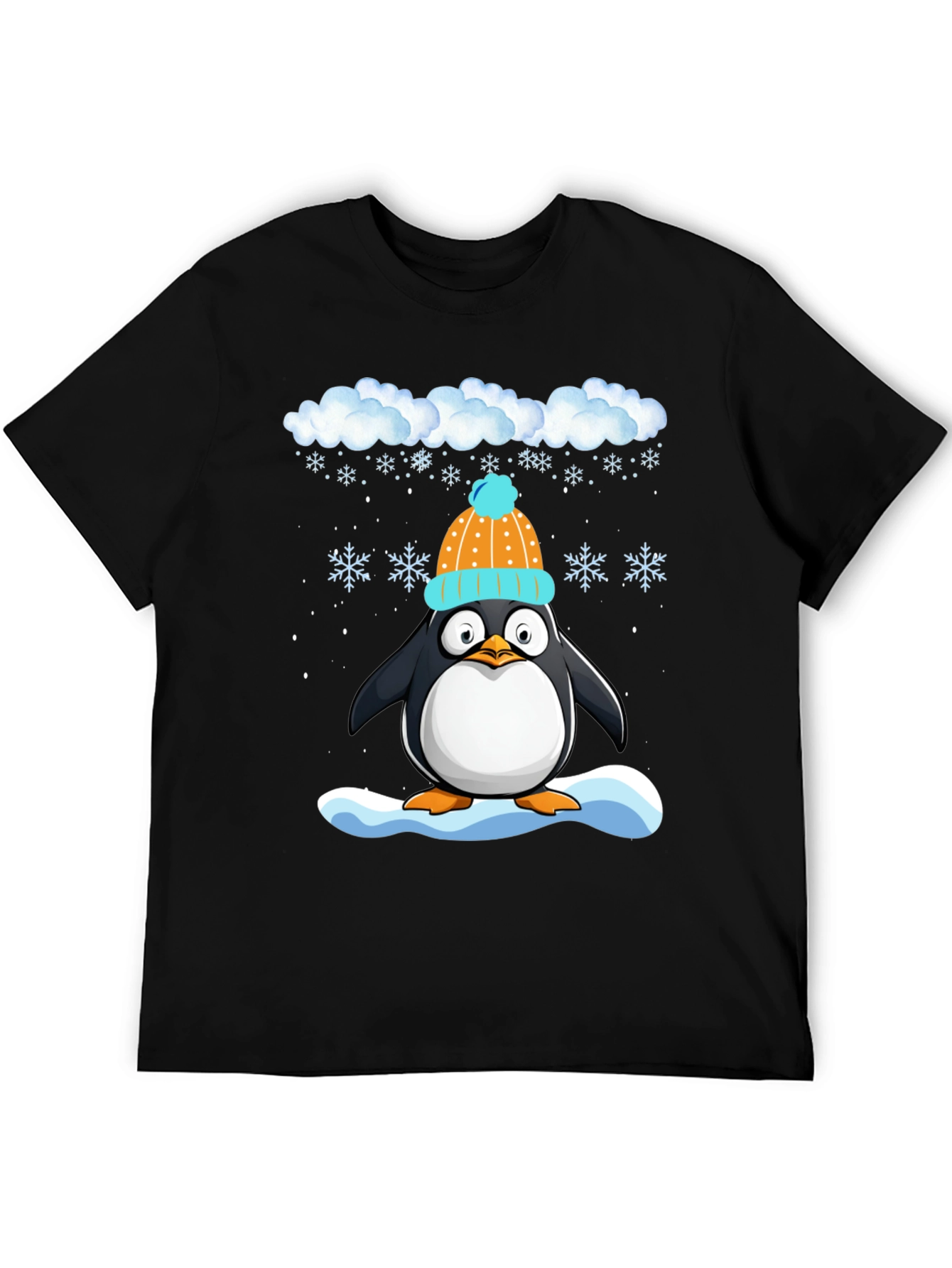 Winter Penguin T-Shirt - Cute Holiday Apparel