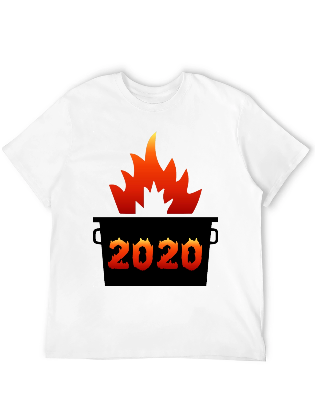 2020 Dumpster Fire T-Shirt Unisex Black Tee