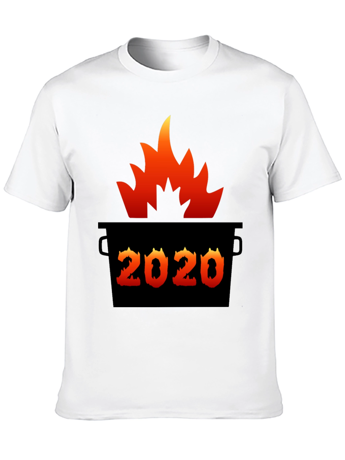 2020 Dumpster Fire T-Shirt Unisex Black Tee