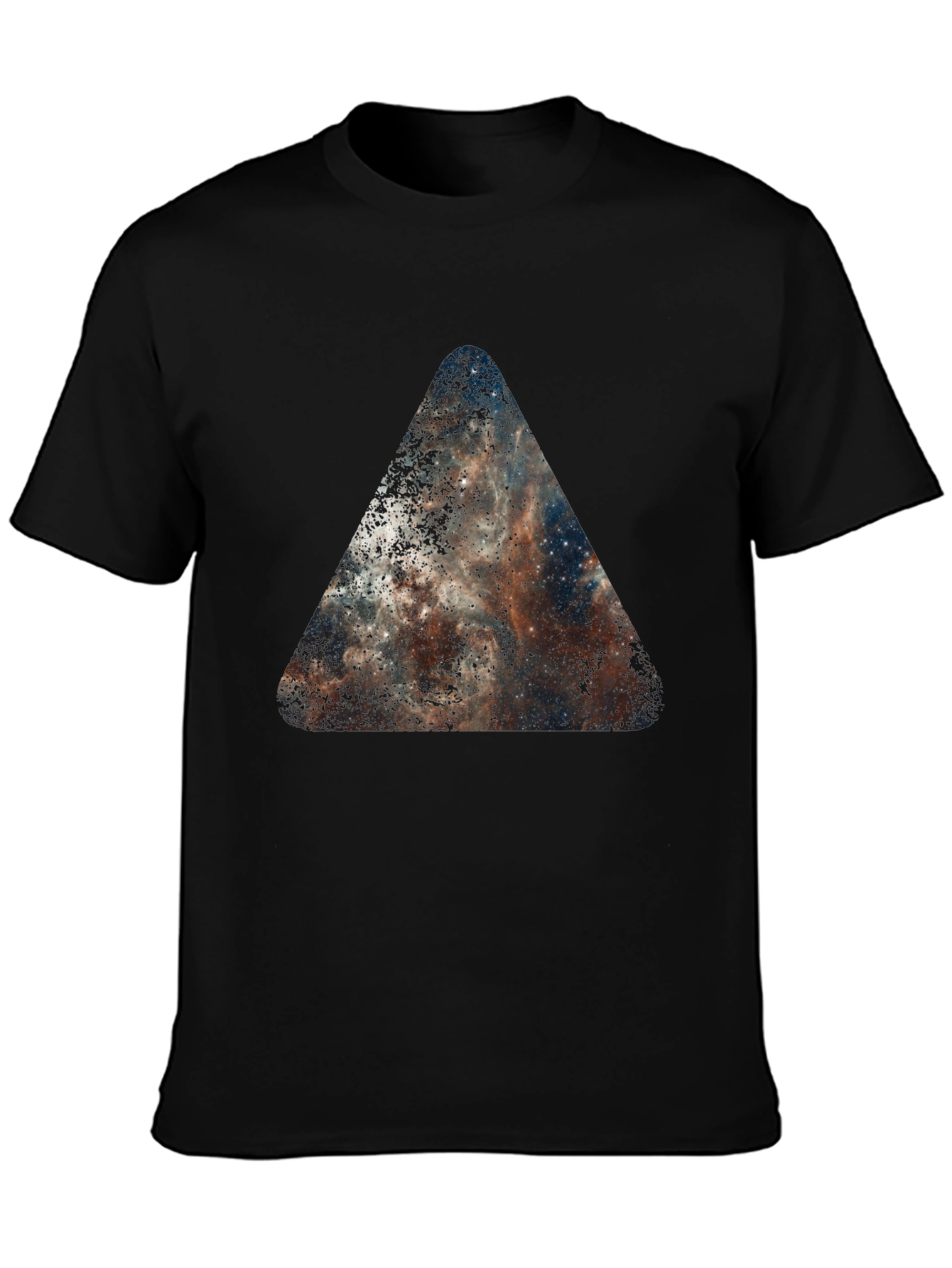 Nebula Triangle Black T-Shirt