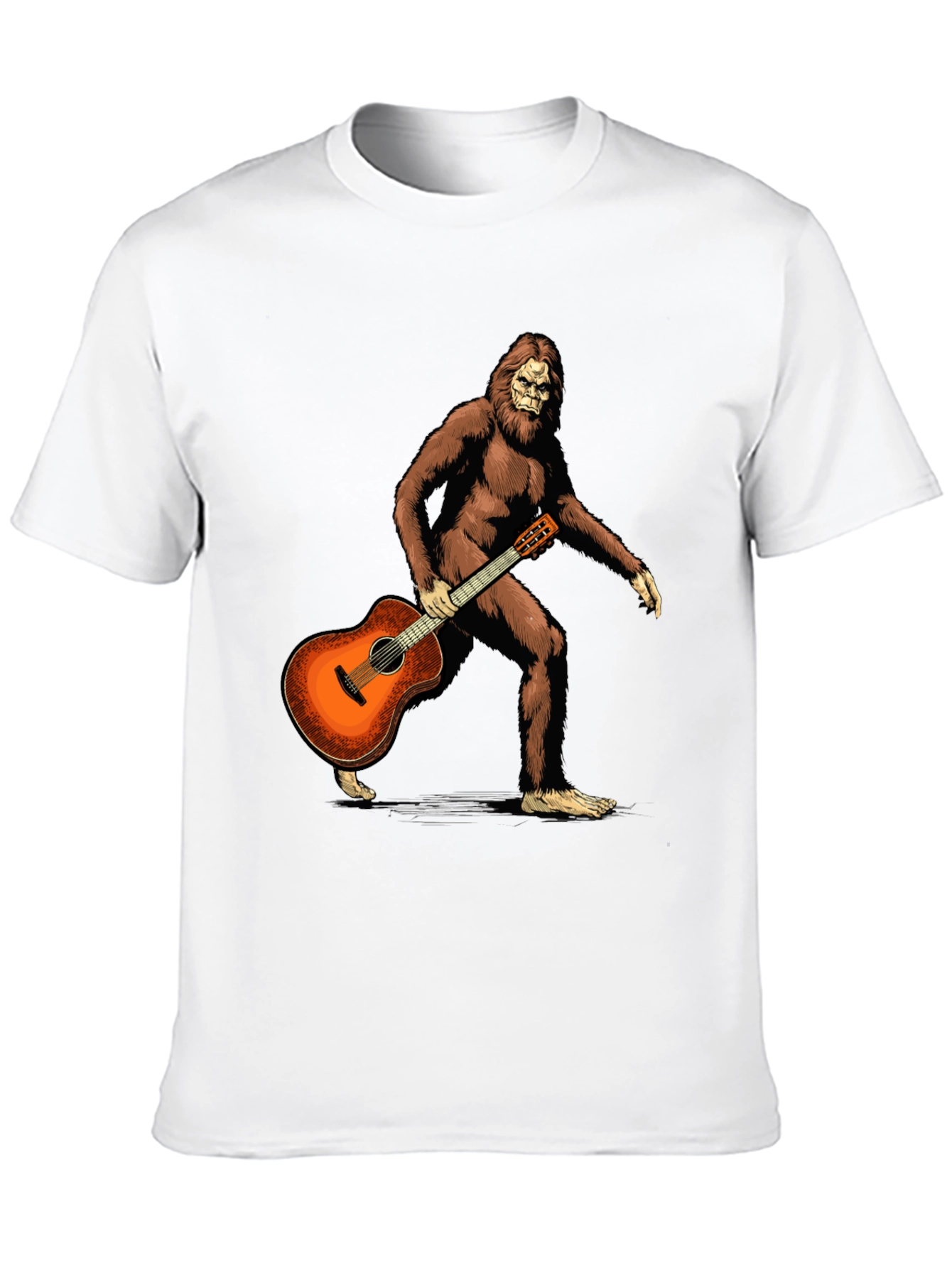 Sasquatch Guitarist Graphic Tee - Black