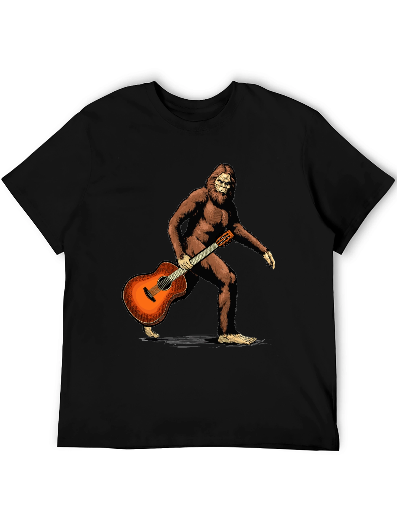 Sasquatch Guitarist Graphic Tee - Black