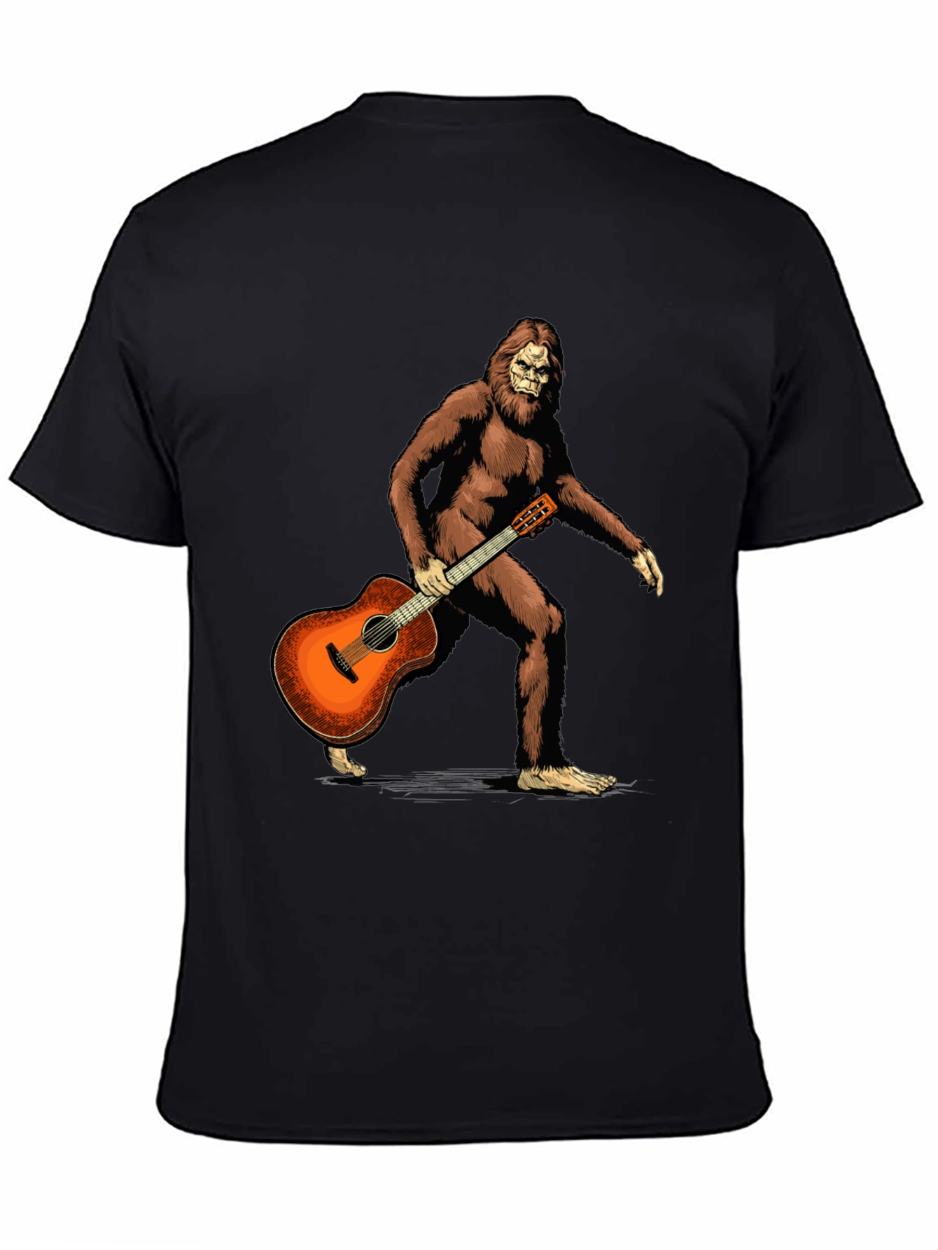 Sasquatch Guitarist Graphic Tee - Black