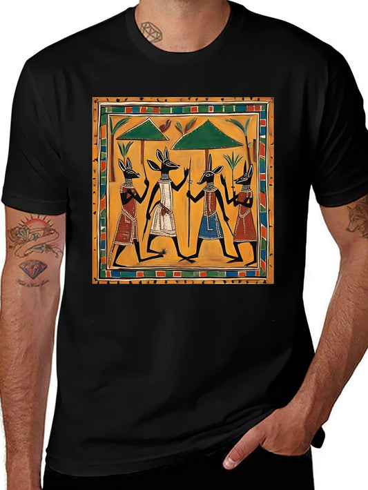 Egyptian Anubis Art Graphic Tee