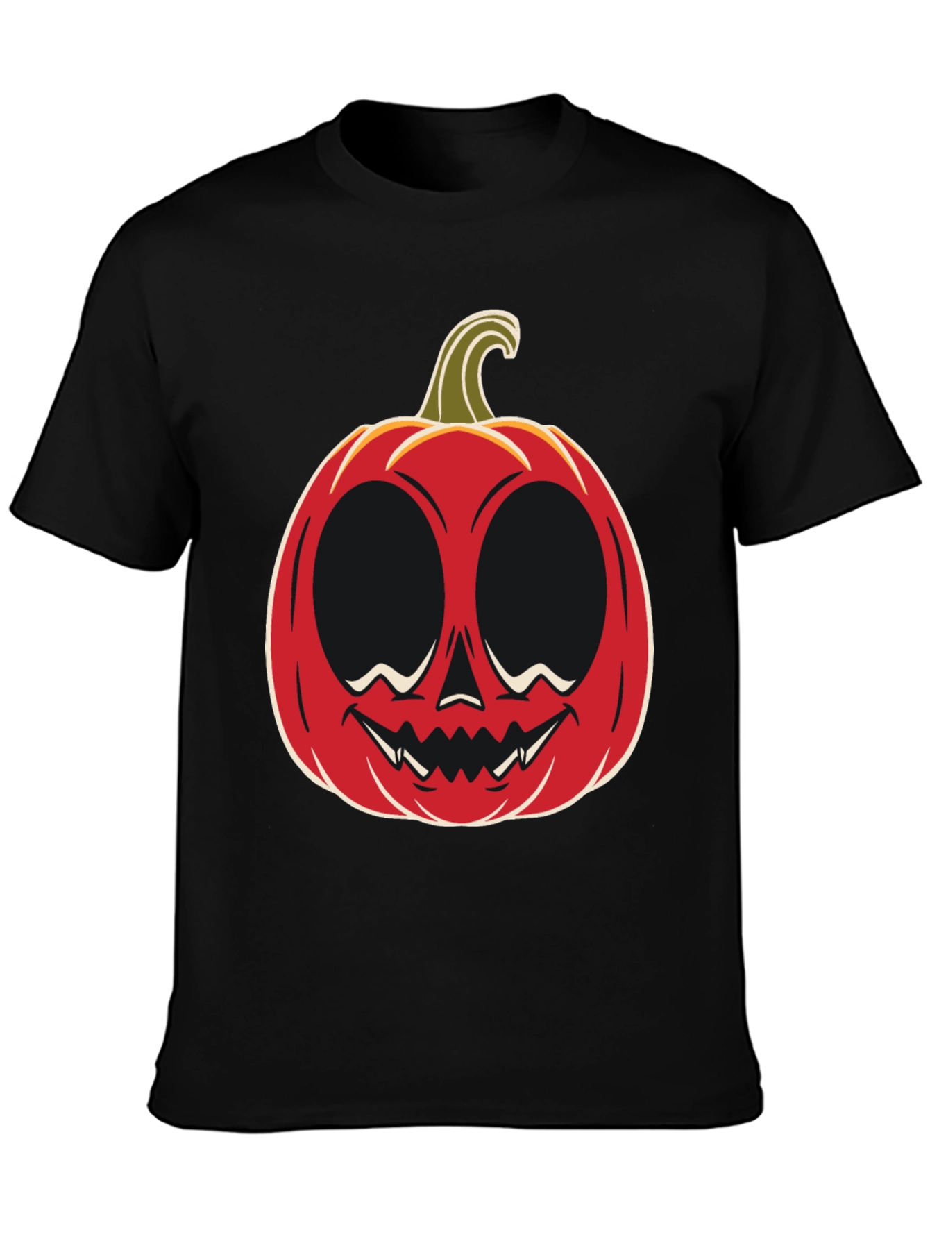 Halloween Pumpkin Face Graphic Tee