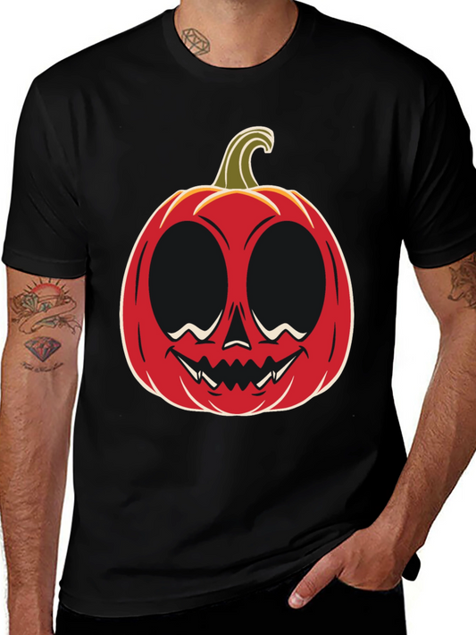 Halloween Pumpkin Face Graphic Tee