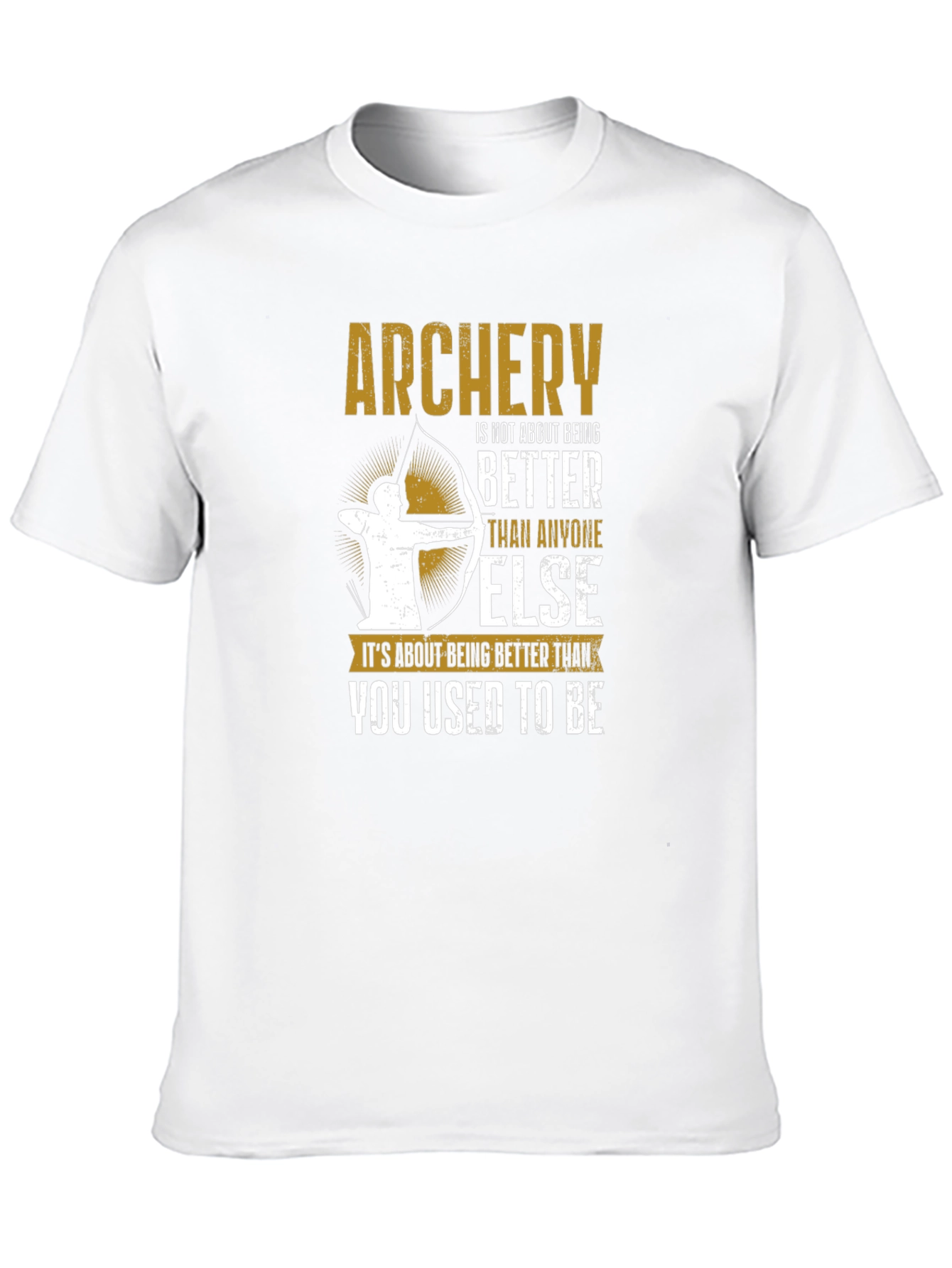 Archery T-Shirt: Focus on Self-Improvement