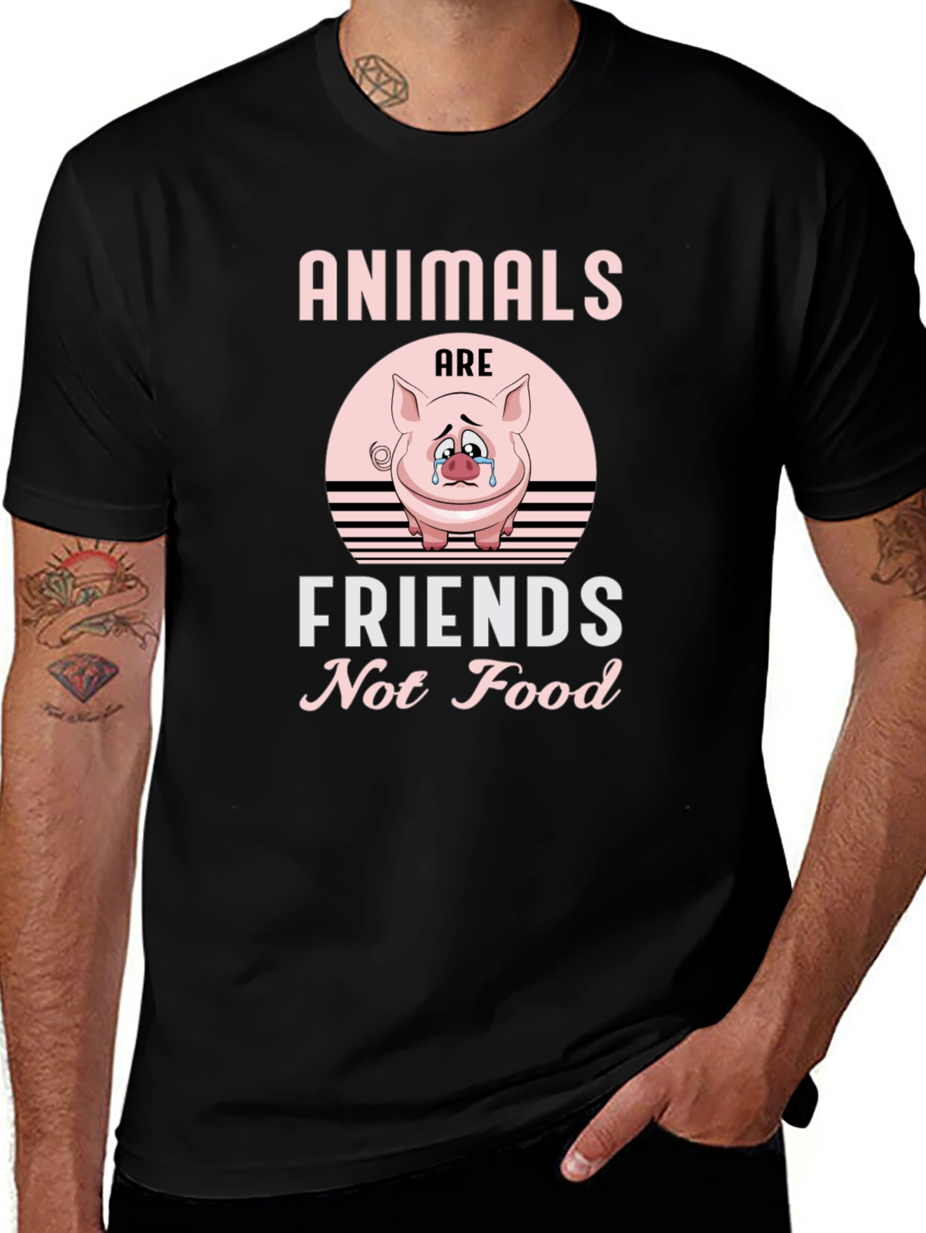 Animals Are Friends T-Shirt - Vegan Tee