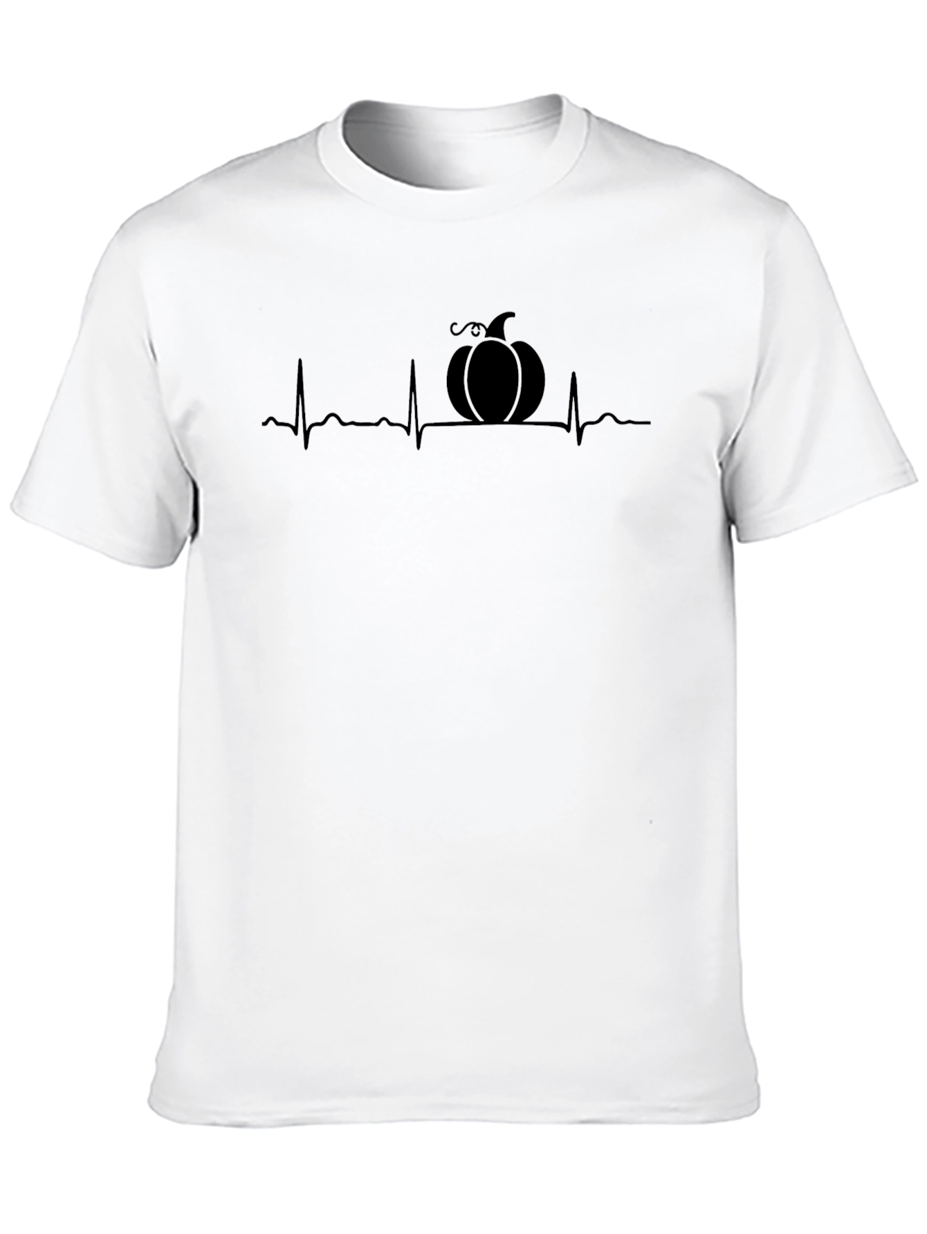 Pumpkin Heartbeat T-Shirt - Spooky Season Essential!