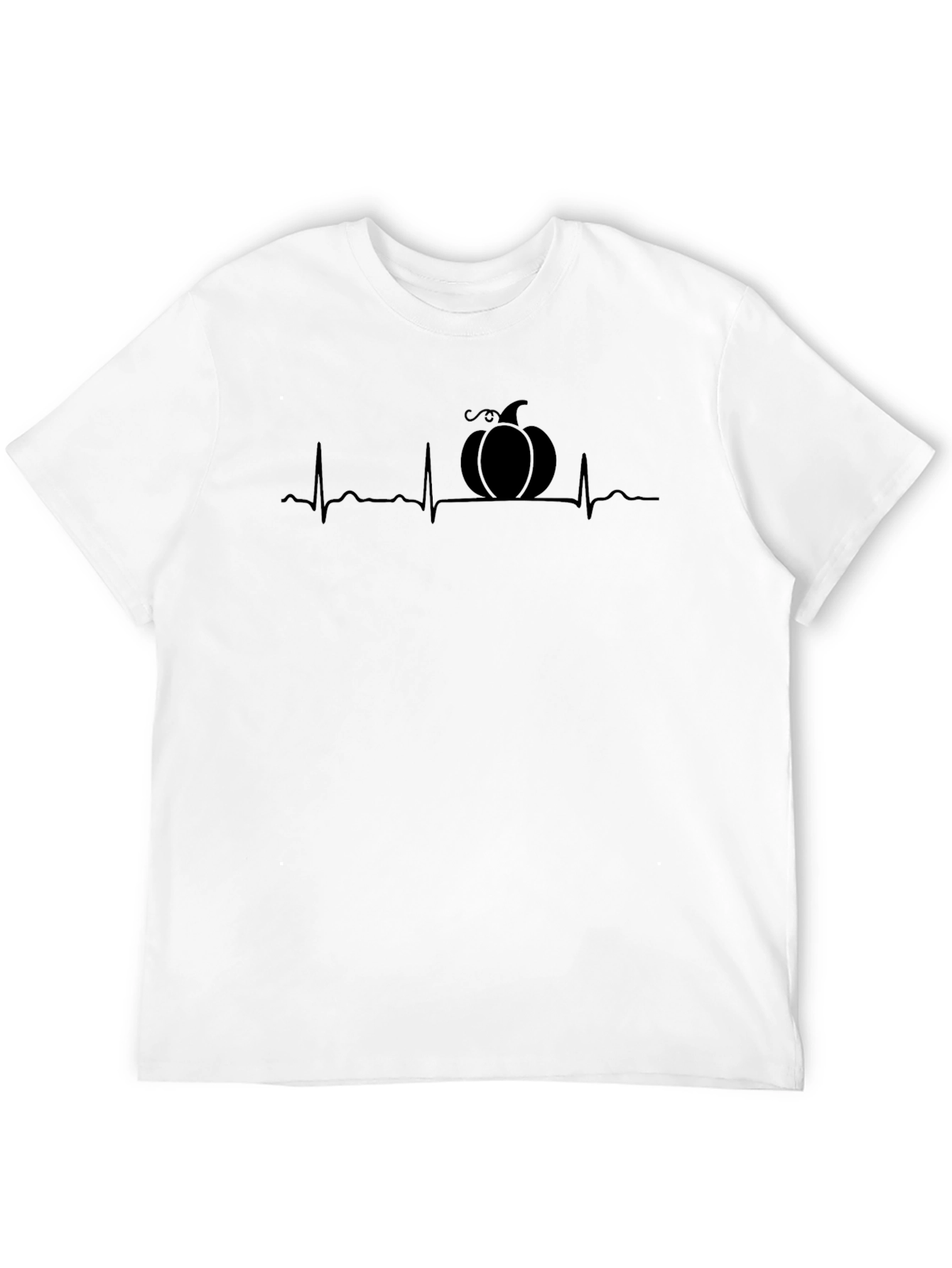 Pumpkin Heartbeat T-Shirt - Spooky Season Essential!