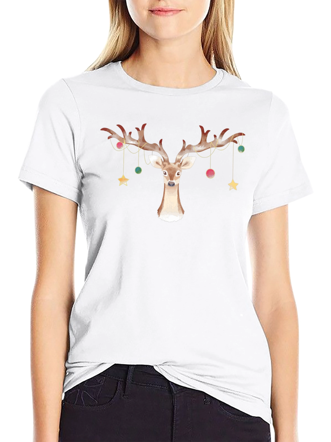 Festive Deer Christmas T-Shirt