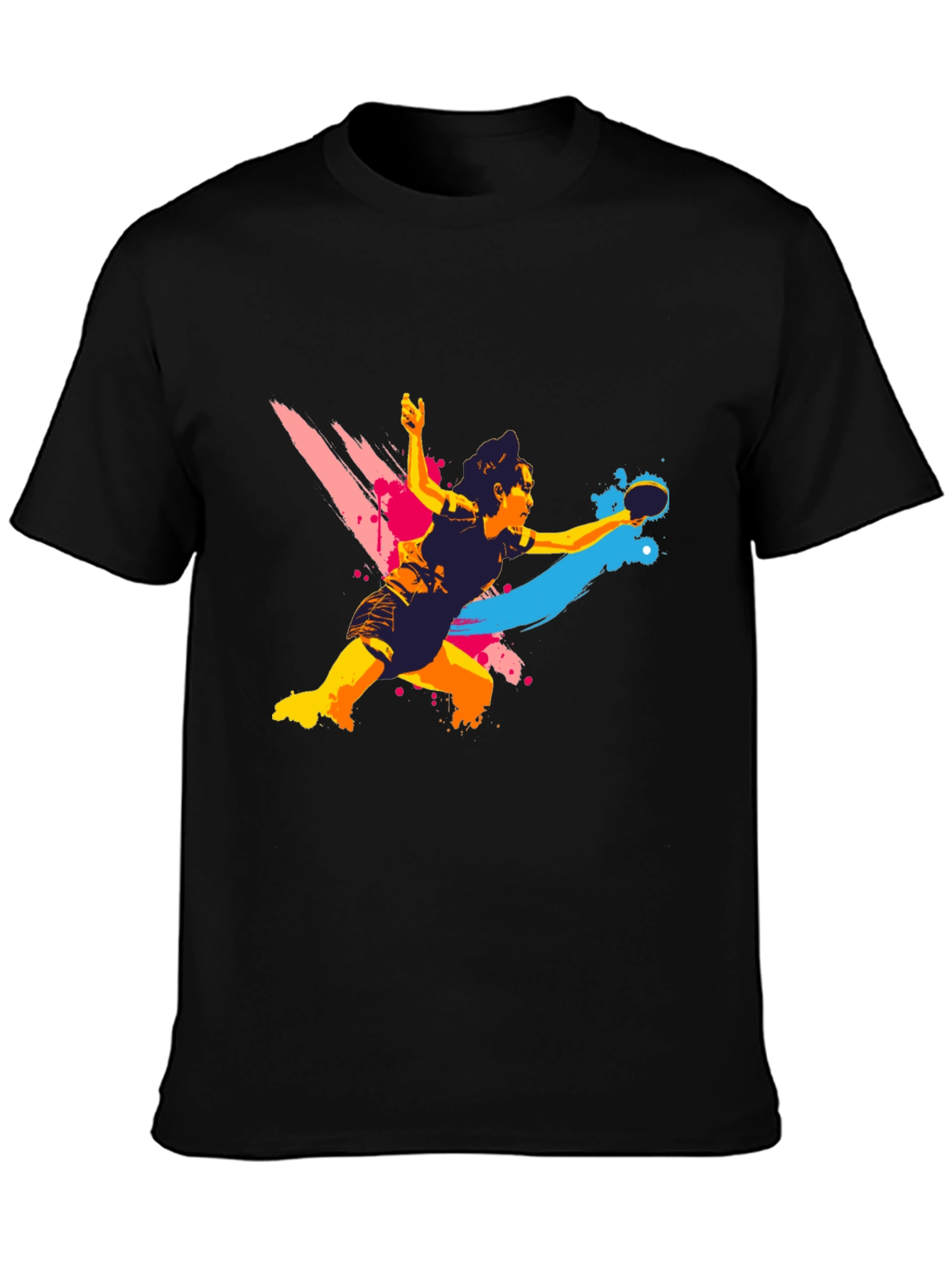 Ping Pong Player Graphic T-Shirt