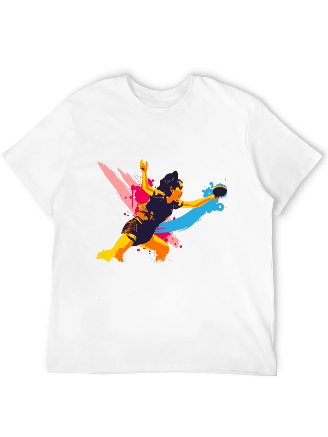 Ping Pong Player Graphic T-Shirt