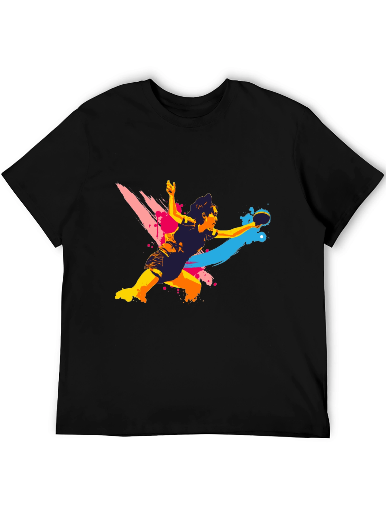 Ping Pong Player Graphic T-Shirt