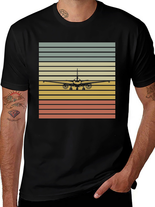 Retro Airplane T-Shirt - Vintage Style Aviation Tee
