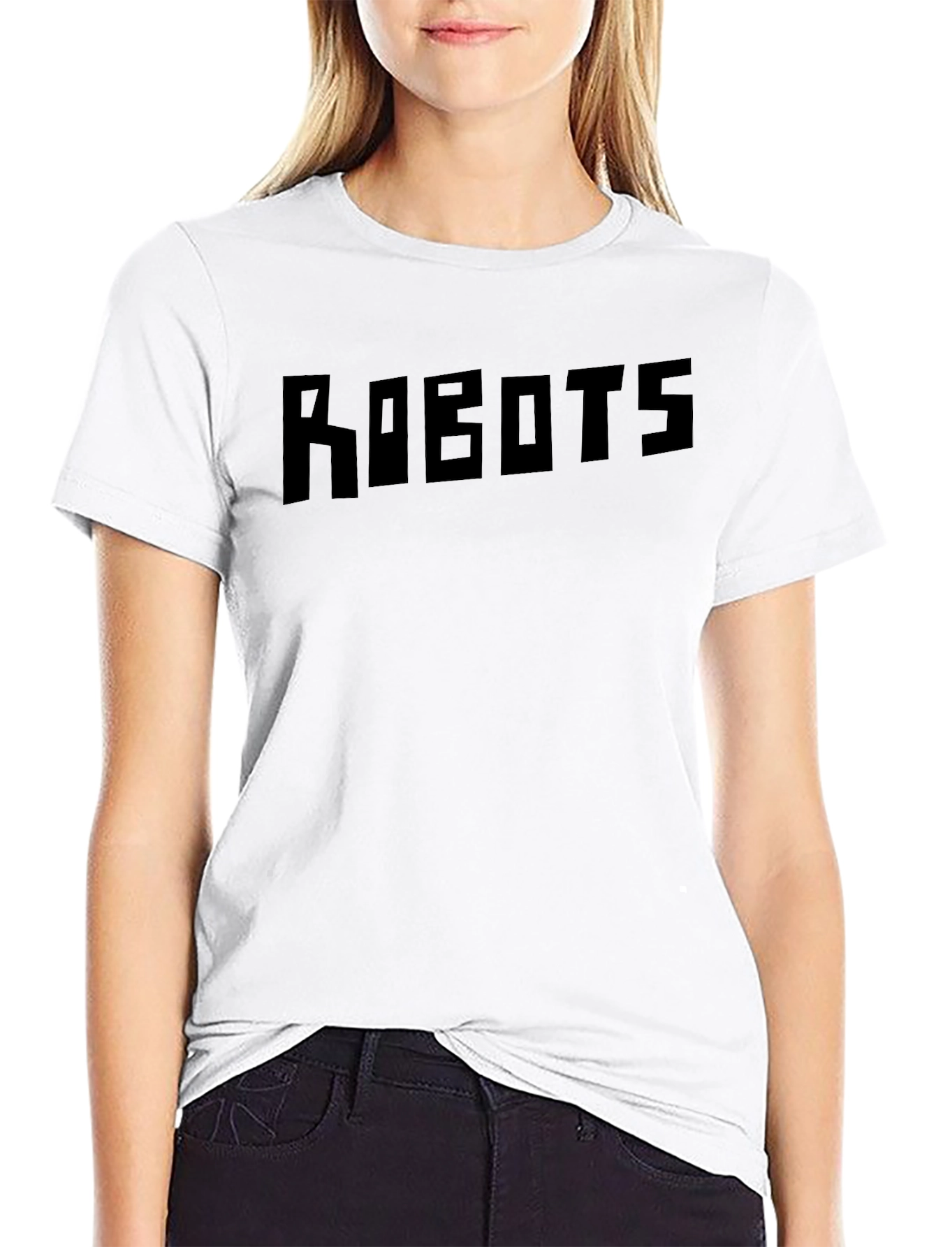 Robots Graphic Tee - Classic Black T-Shirt
