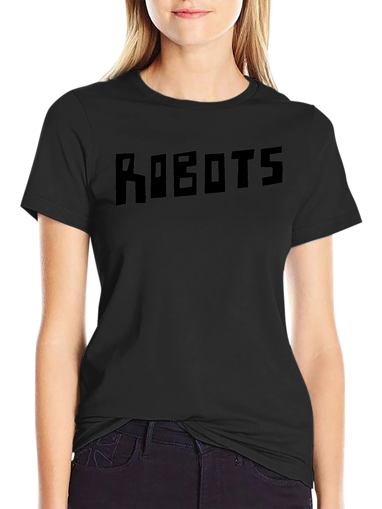 Robots Graphic Tee - Classic Black T-Shirt