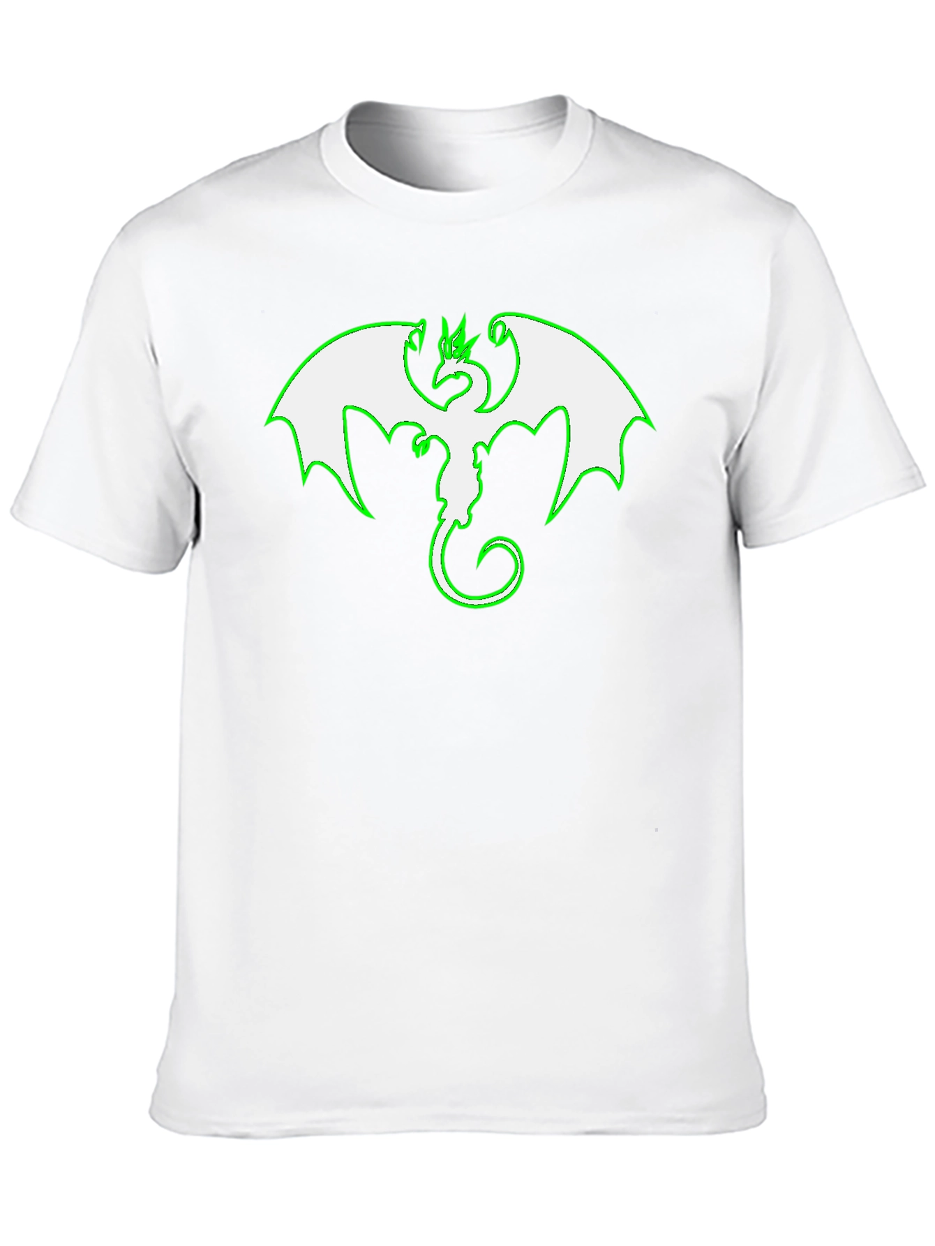 Dragon Graphic Tee - Black Cotton Blend Shirt