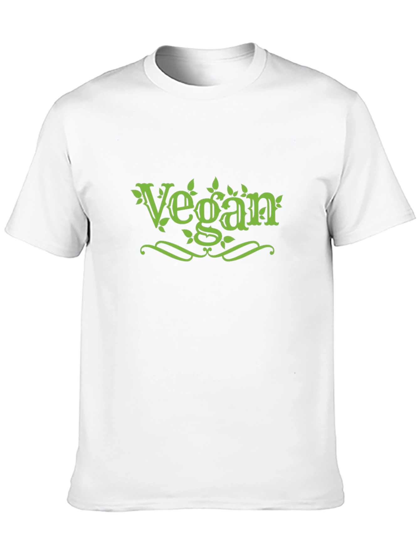 Vegan T-Shirt Black Cotton Stylish Design