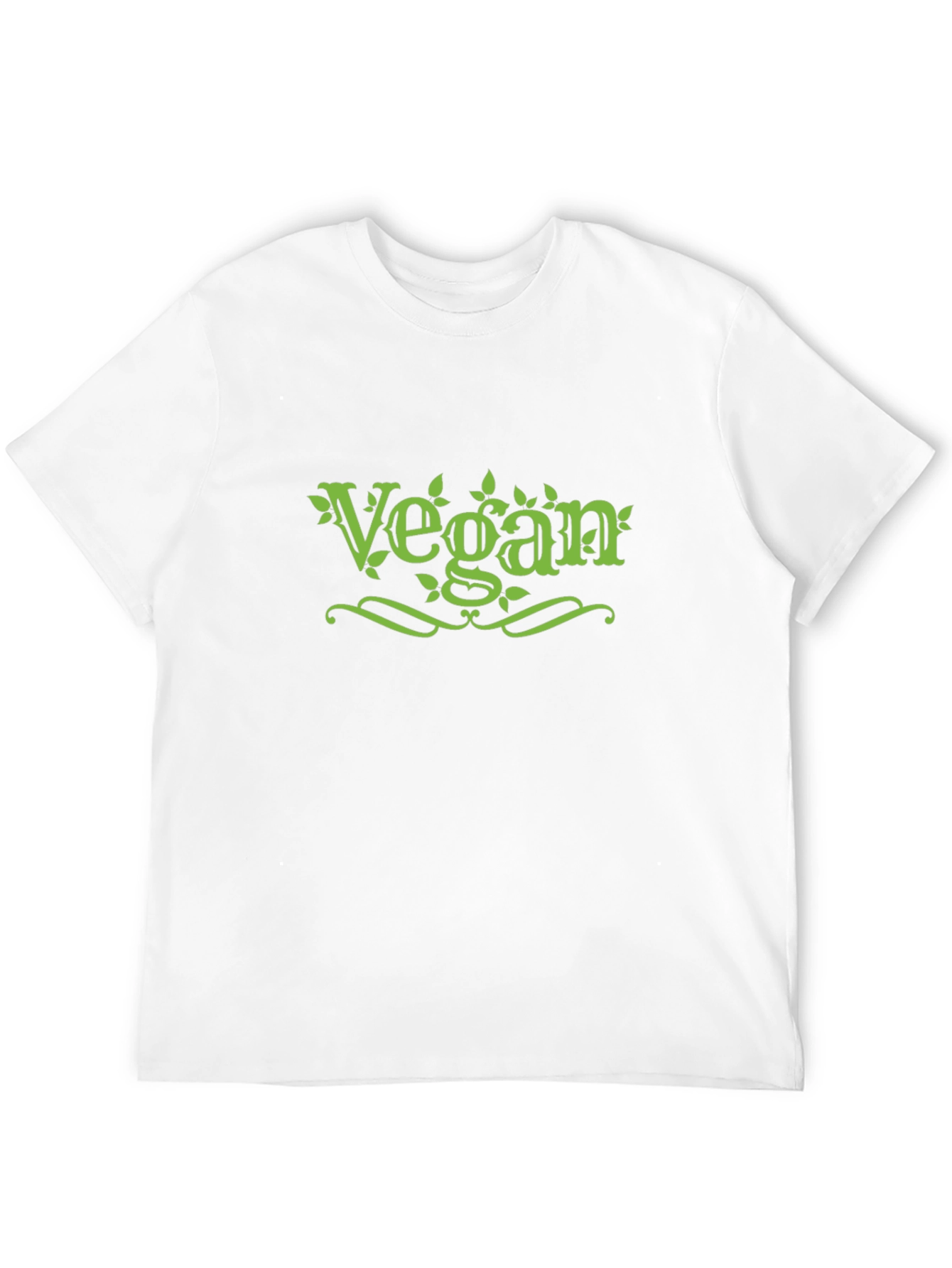 Vegan T-Shirt Black Cotton Stylish Design