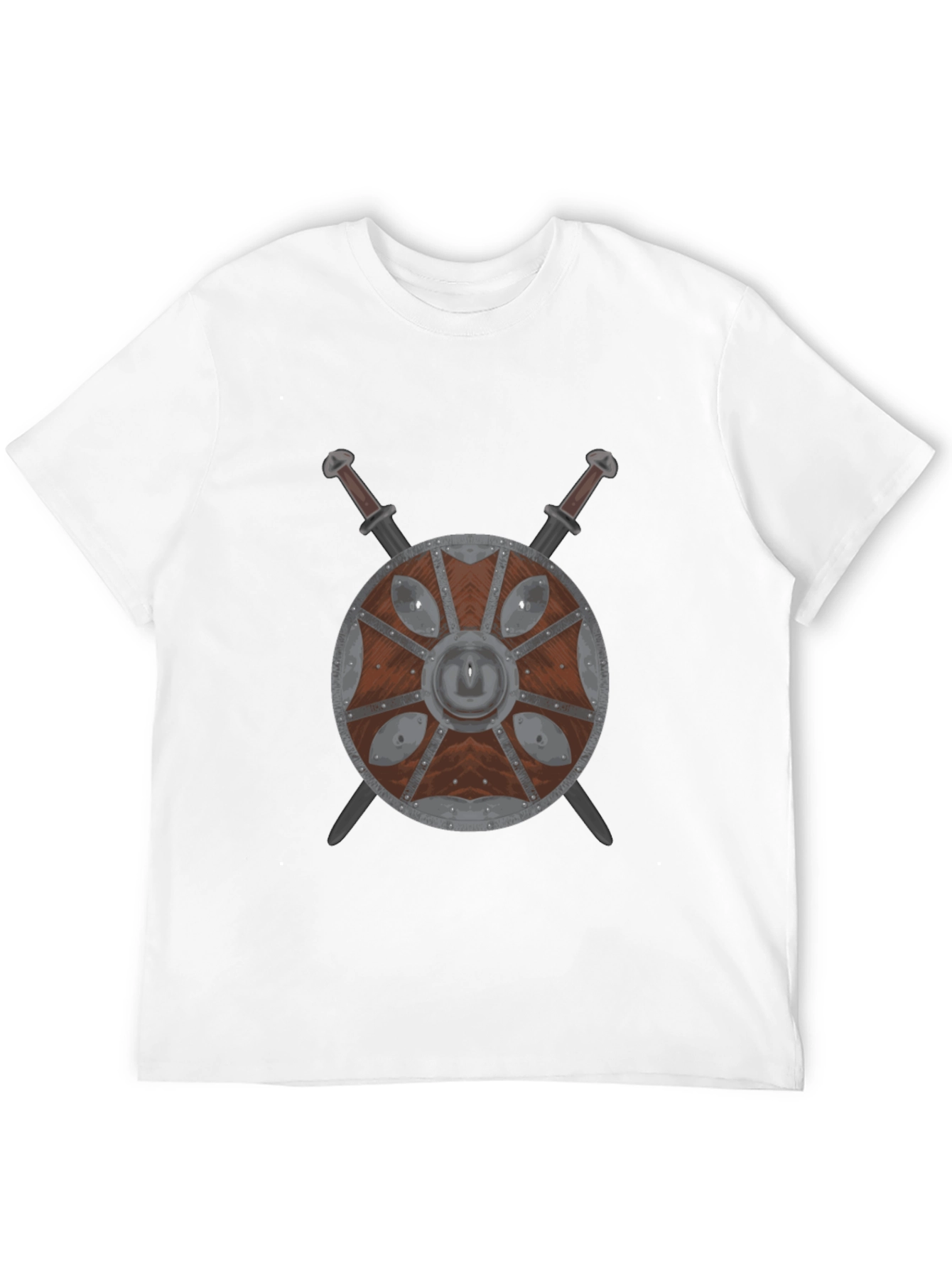 Viking Shield & Swords Black T-Shirt