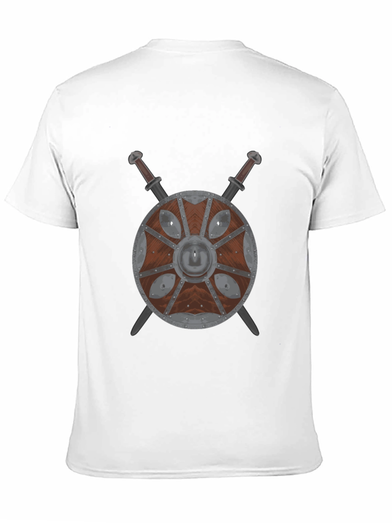 Viking Shield & Swords Black T-Shirt