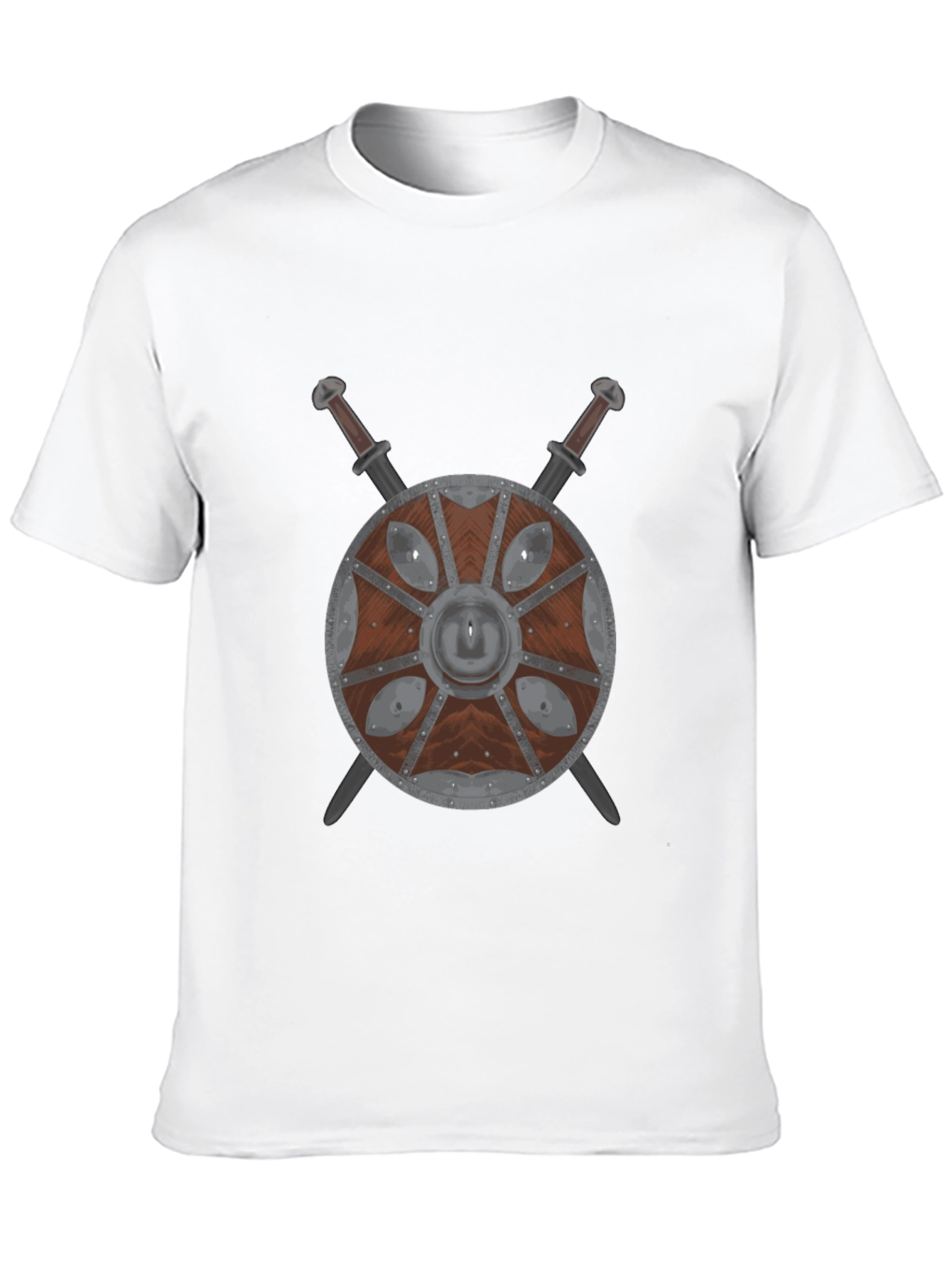 Viking Shield & Swords Black T-Shirt