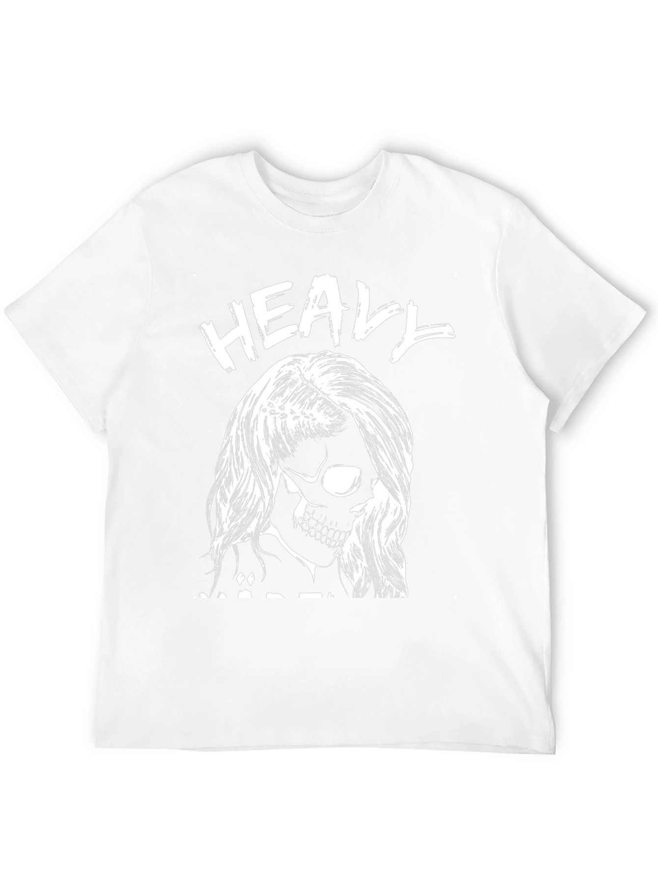Heavy Metal Skull Graphic Black T-Shirt