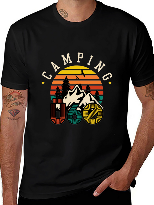 Camping U60 Graphic Tee - Retro Style Adventure