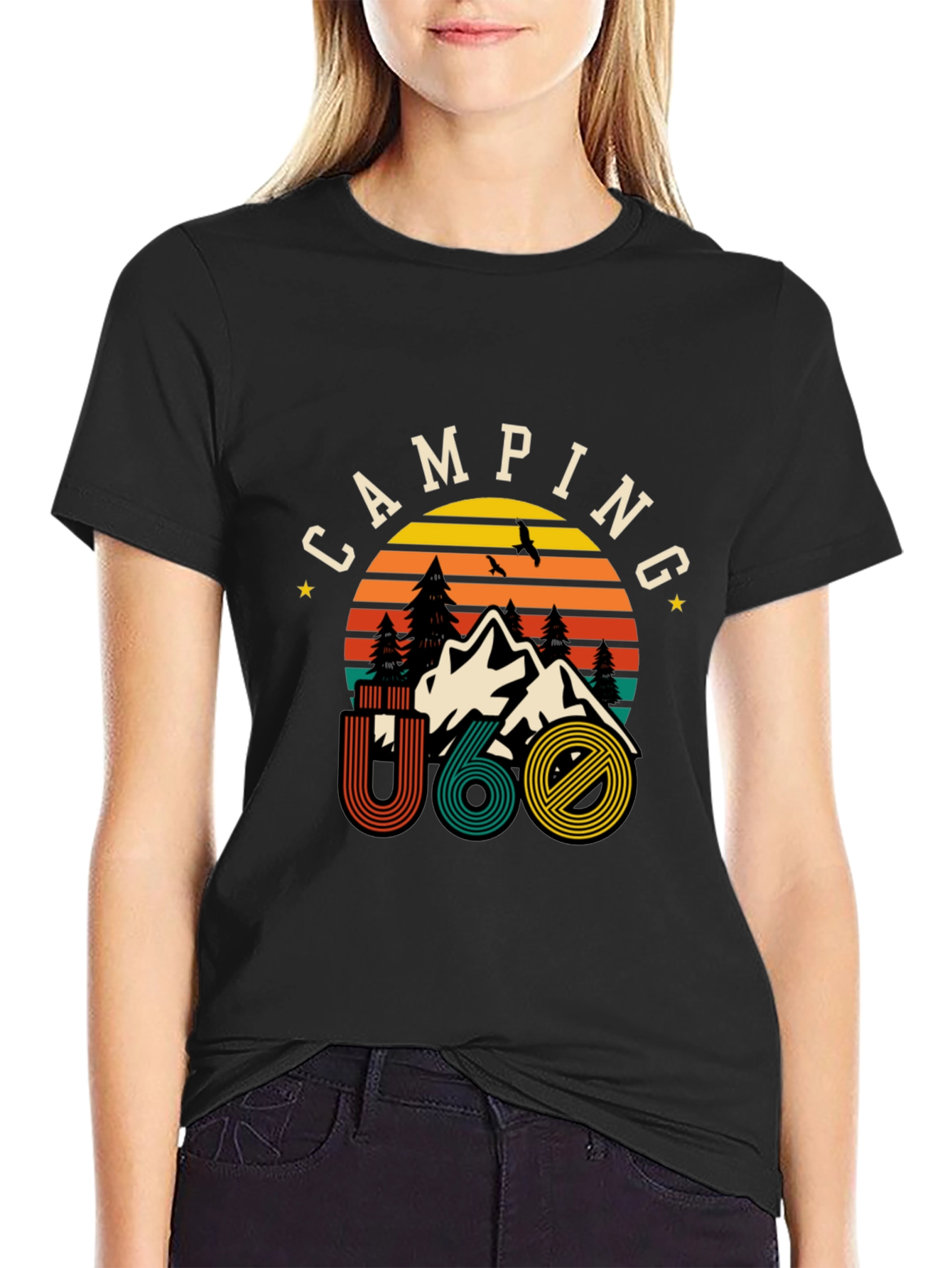 Camping U60 Graphic Tee - Retro Style Adventure