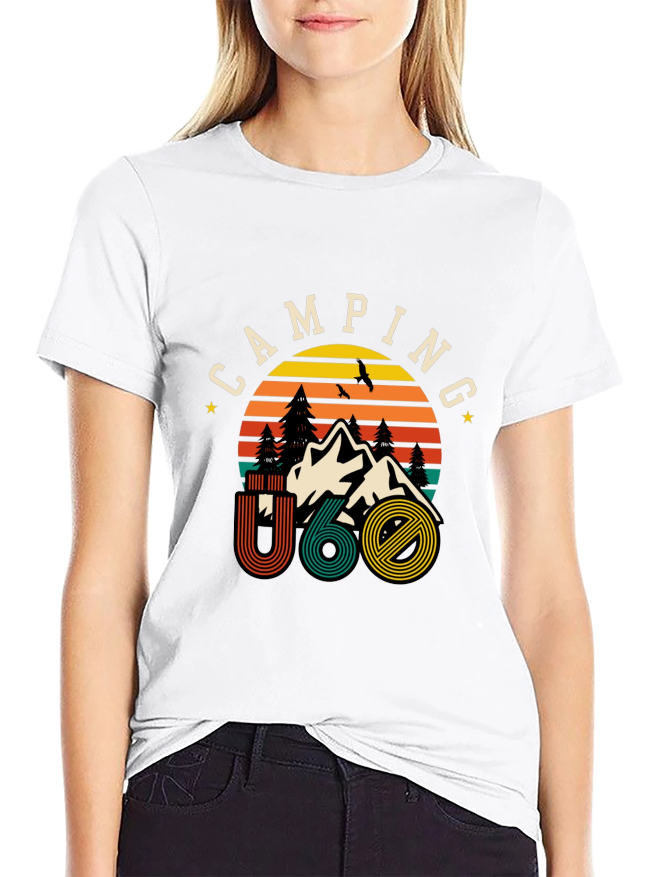 Camping U60 Graphic Tee - Retro Style Adventure