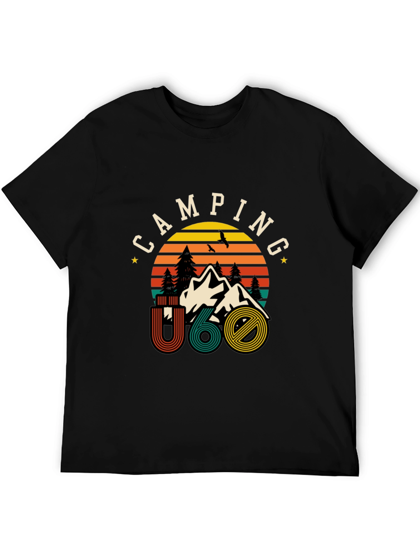 Camping U60 Graphic Tee - Retro Style Adventure