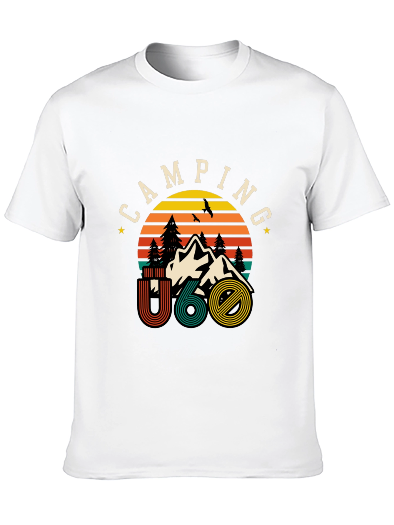 Camping U60 Graphic Tee - Retro Style Adventure