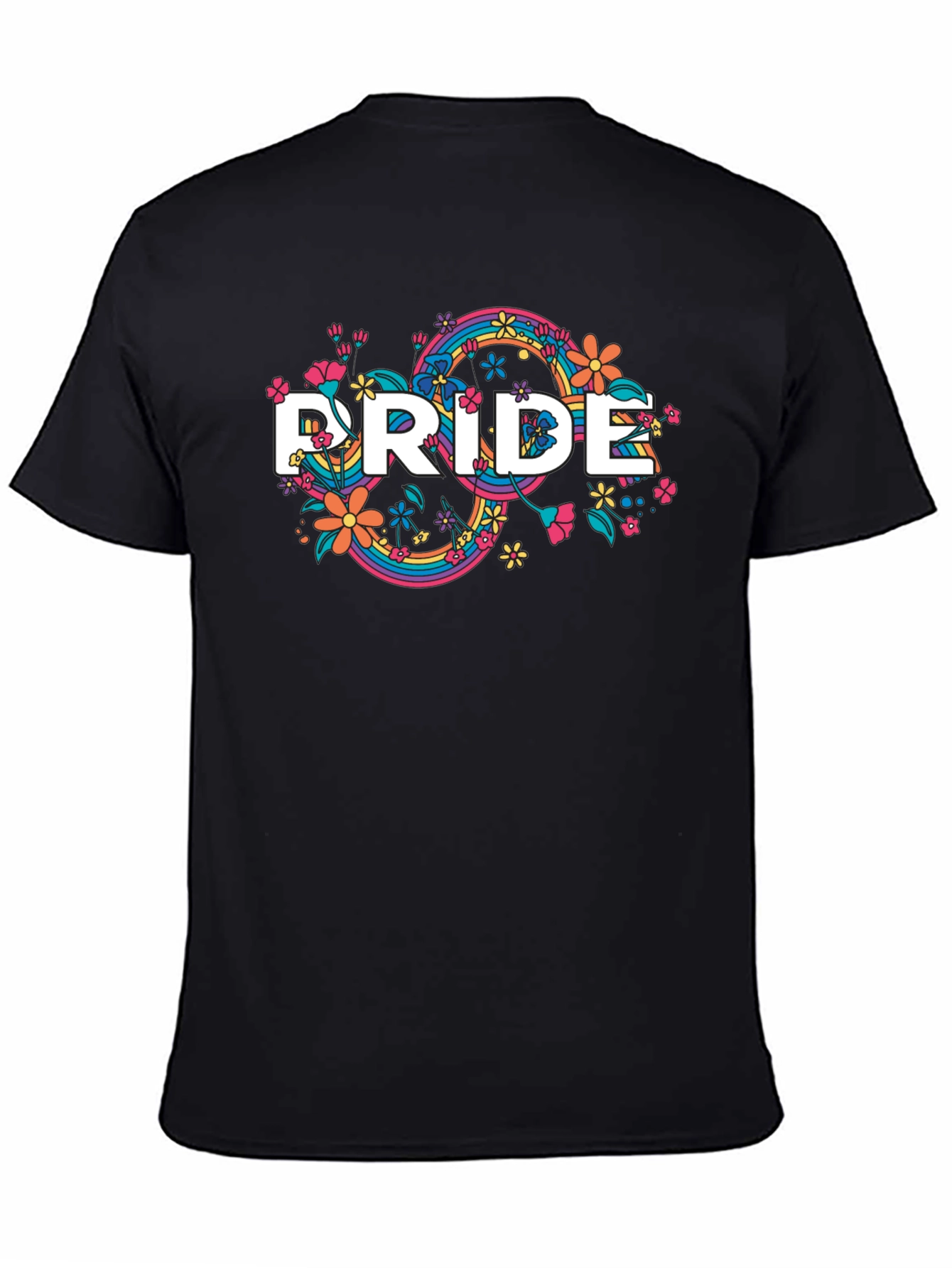 Pride Floral Rainbow Graphic T-Shirt