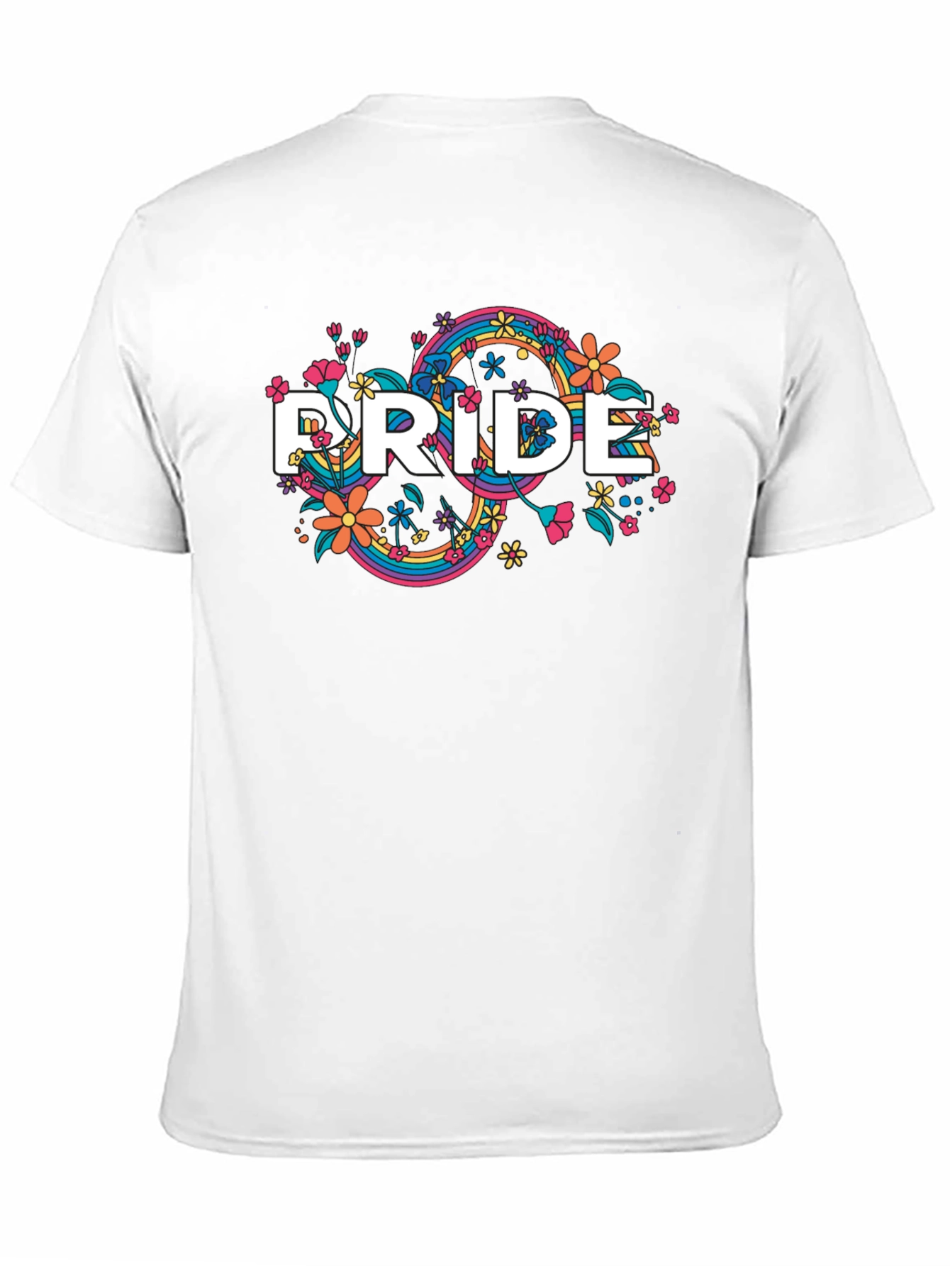 Pride Floral Rainbow Graphic T-Shirt