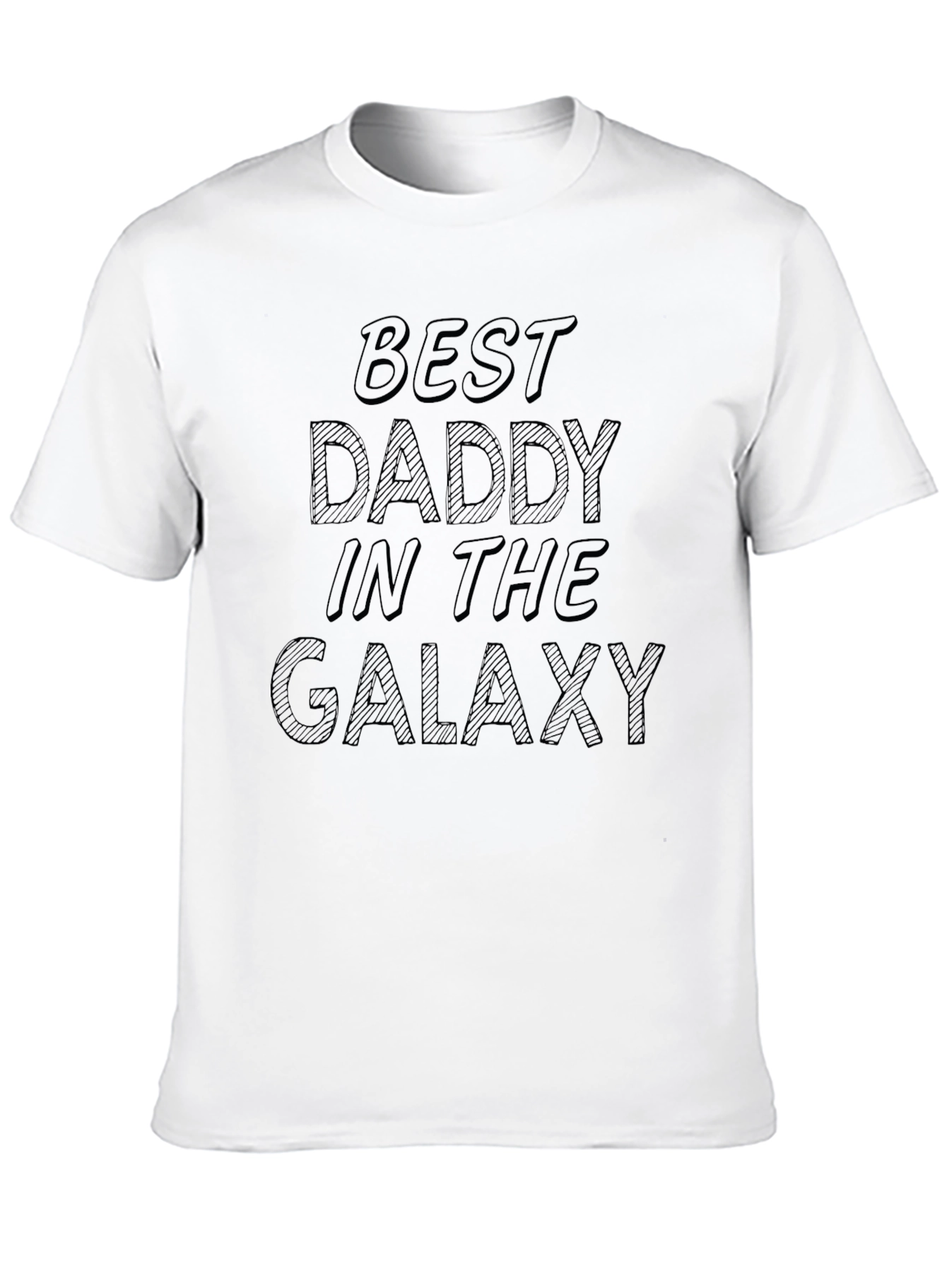 Best Daddy in the Galaxy Black T-Shirt