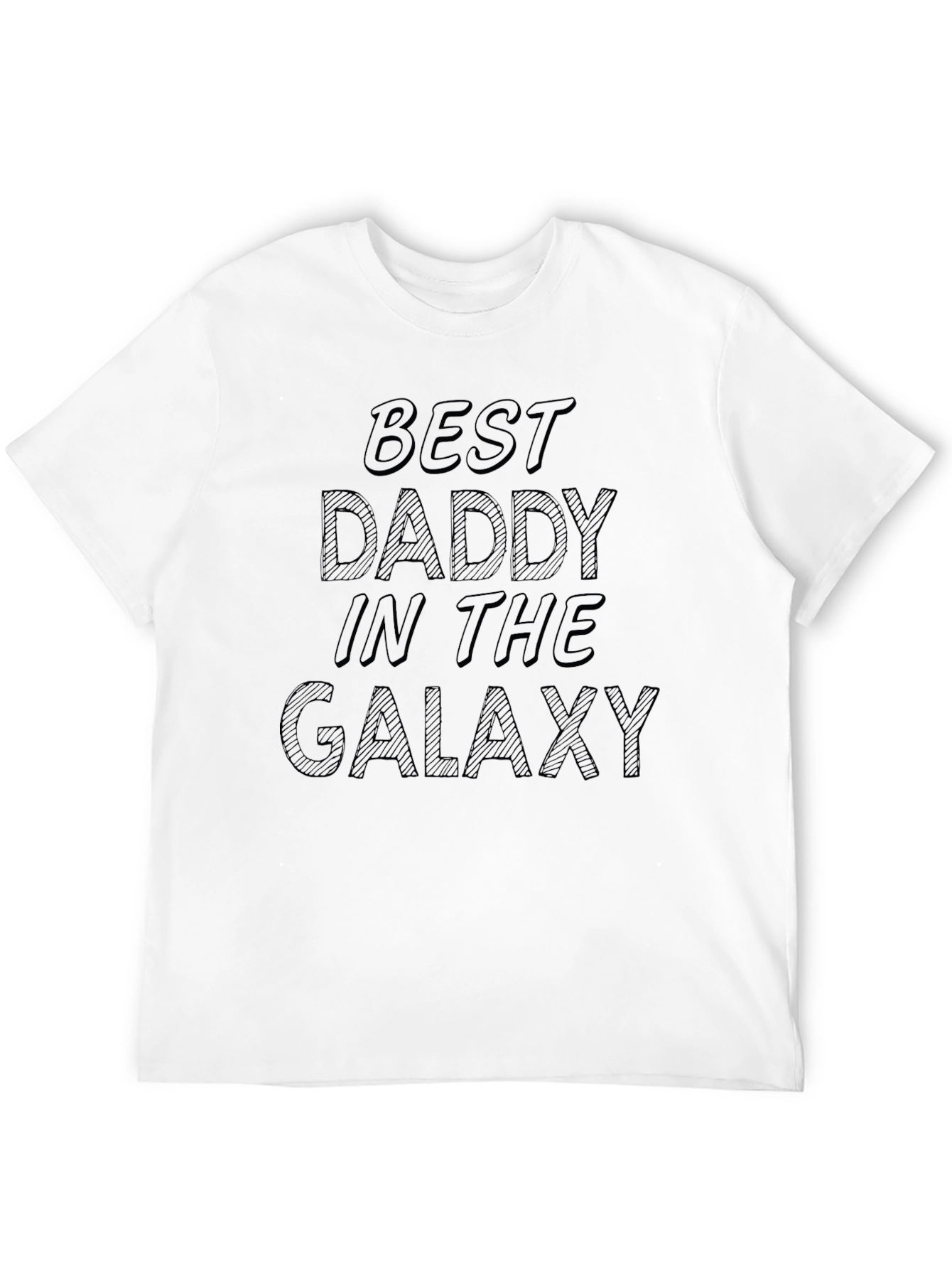 Best Daddy in the Galaxy Black T-Shirt