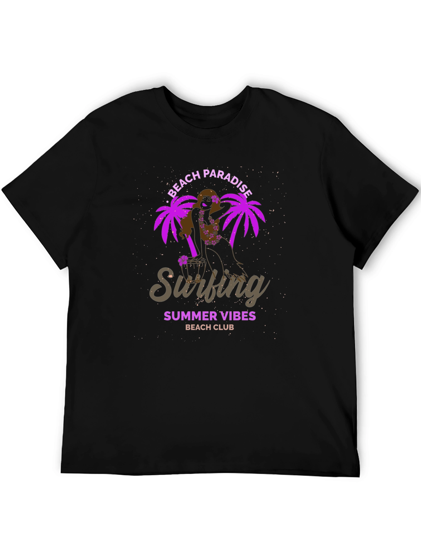 Beach Paradise Surfing Tee - Summer Vibes