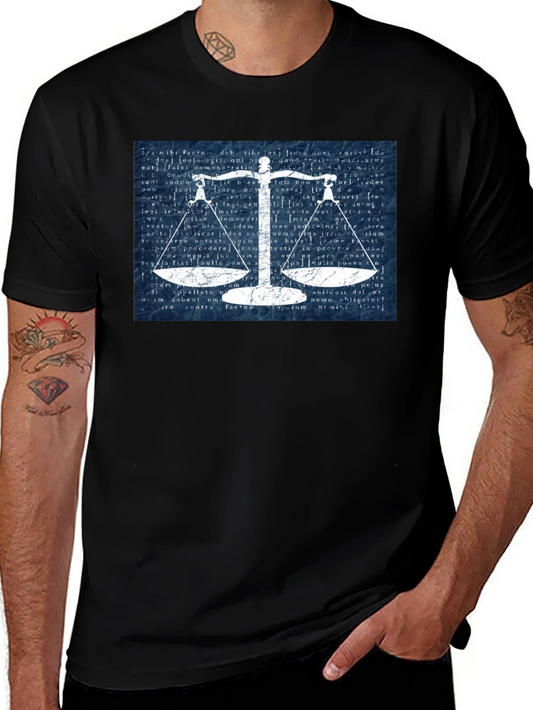 Scales of Justice Graphic Tee - Law & Order Shirt