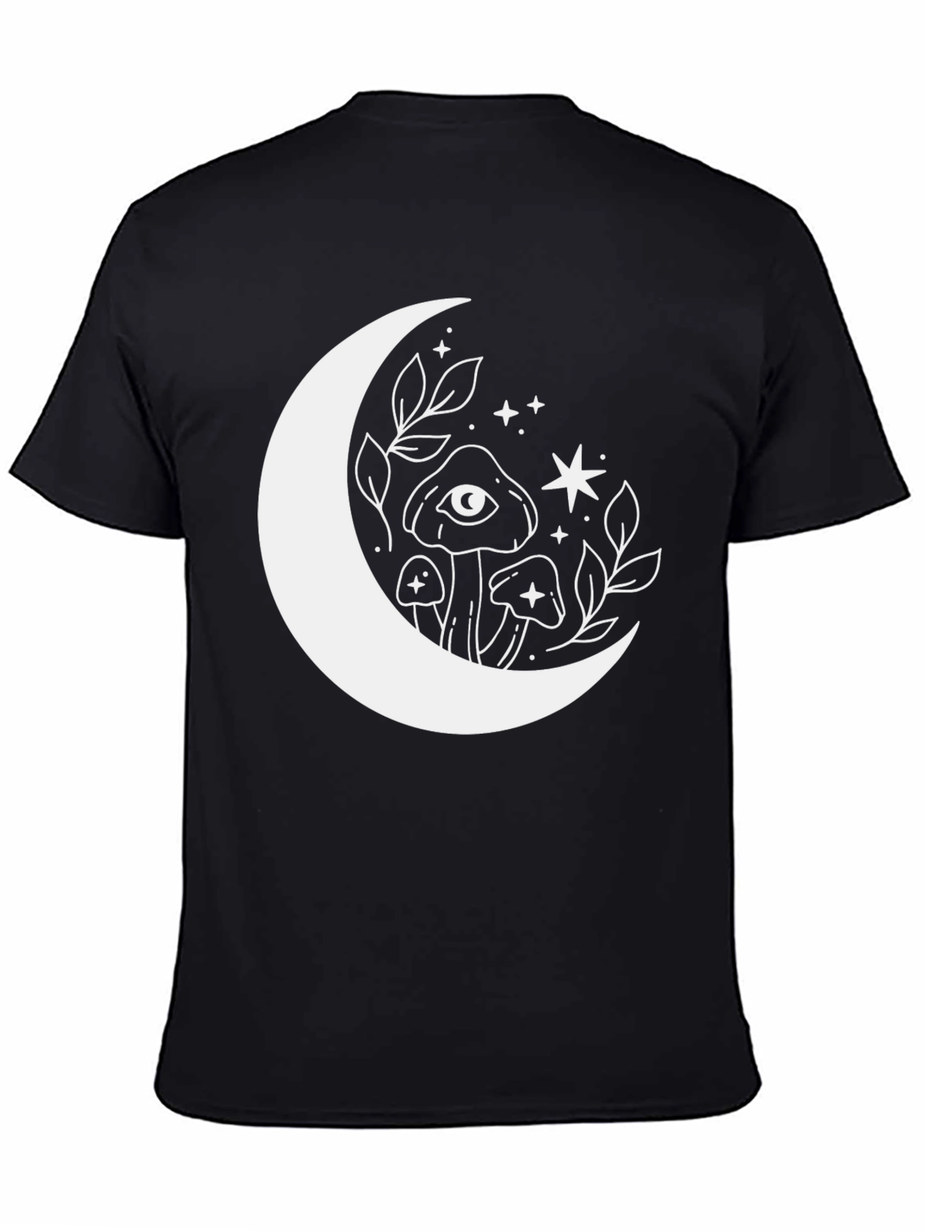 Mystic Moon Mushroom Graphic T-Shirt