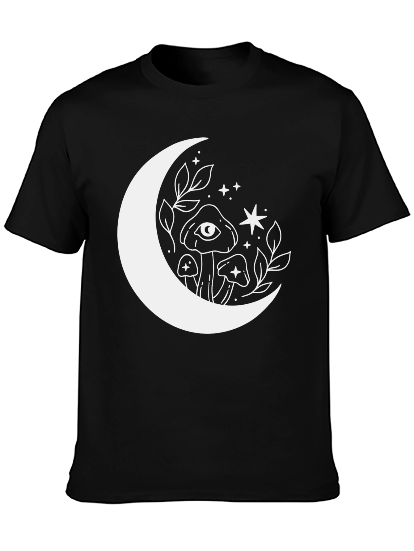 Mystic Moon Mushroom Graphic T-Shirt